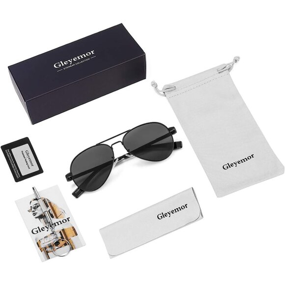 Small Aviator Sunglasses Unisex UV Protection Polarized 52MM Feathers - Picture 7 of 7